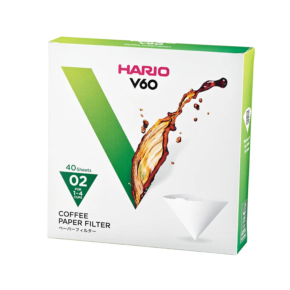 Hario V60 02 Filter Papers   – 40 Box